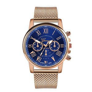 Luxury Quartz Watch For Women Female Men Lovers Couple mujer Wristwatch Milanese Stainless Steel Dial Band 2019 New Arrival