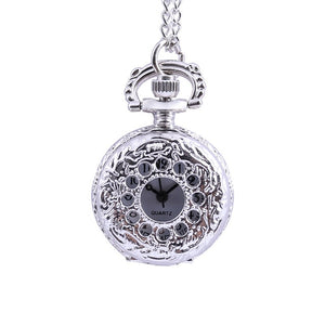 Vintage Round Dial Quartz Small Pocket Watch Classical Roman Scale Pocket watch man woman kid gift necklace clock Couple old man