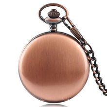 Load image into Gallery viewer, Retro Black Fashion Silver Smooth Steampunk Quartz Pocket Watch Stainless Steel Pendant 30CM Chain Gift Box for Men Women friend