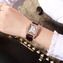 Load image into Gallery viewer, Women diamond Watch starry Luxury Bracelet set Watches Ladies Casual Leather Band Quartz Wristwatch Female Clock zegarek damski