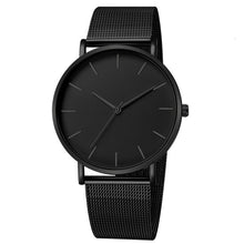 Load image into Gallery viewer, Luxury Watch Men Mesh Ultra-thin Stainless Steel Quartz Wrist Watch Male Clock reloj hombre relogio masculino Free Shipping