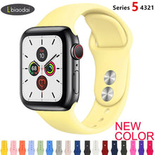 Load image into Gallery viewer, Strap For Apple Watch band 38mm 42mm iWatch 4 band 44mm 40mm Sport Silicone belt Bracelet correa Apple watch 5 4 3 2 Accessories