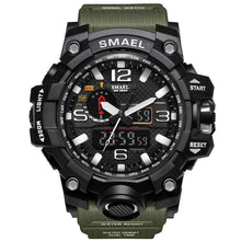 Load image into Gallery viewer, Men Military Watch 50m Waterproof Wristwatch LED Quartz Clock Sport Watch Male relogios masculino 1545 Sport Watch Men S Shock