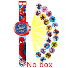 Load image into Gallery viewer, JOYROX Princess Spiderman Kids Watches Projection Cartoon Pattern Digital Child watch For Boys Girls LED Display Clock Relogio