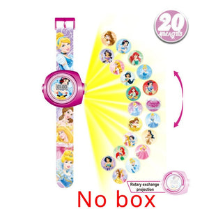 JOYROX Princess Spiderman Kids Watches Projection Cartoon Pattern Digital Child watch For Boys Girls LED Display Clock Relogio