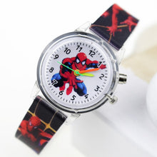 Load image into Gallery viewer, Princess Elsa Children Watches Spiderman Colorful Light Source Boys Watch Girls Kids Party Gift Clock Wrist Relogio Feminino