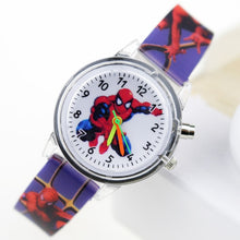 Load image into Gallery viewer, Princess Elsa Children Watches Spiderman Colorful Light Source Boys Watch Girls Kids Party Gift Clock Wrist Relogio Feminino