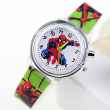 Load image into Gallery viewer, Princess Elsa Children Watches Spiderman Colorful Light Source Boys Watch Girls Kids Party Gift Clock Wrist Relogio Feminino