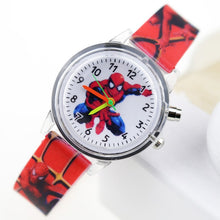 Load image into Gallery viewer, Princess Elsa Children Watches Spiderman Colorful Light Source Boys Watch Girls Kids Party Gift Clock Wrist Relogio Feminino