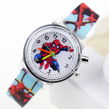 Load image into Gallery viewer, Princess Elsa Children Watches Spiderman Colorful Light Source Boys Watch Girls Kids Party Gift Clock Wrist Relogio Feminino