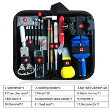 Load image into Gallery viewer, 147pcs Watch Repair tool Kit Watch Link Pin Remover Case Opener Spring Bar Remover Horlogemaker Gereedschap Repair Tool Kit