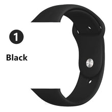 Load image into Gallery viewer, Strap For Apple Watch band 38mm 42mm iWatch 4 band 44mm 40mm Sport Silicone belt Bracelet correa Apple watch 5 4 3 2 Accessories