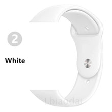 Load image into Gallery viewer, Strap For Apple Watch band 38mm 42mm iWatch 4 band 44mm 40mm Sport Silicone belt Bracelet correa Apple watch 5 4 3 2 Accessories