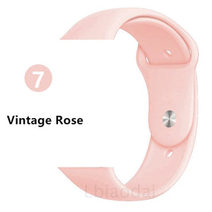 Strap For Apple Watch band 38mm 42mm iWatch 4 band 44mm 40mm Sport Silicone belt Bracelet correa Apple watch 5 4 3 2 Accessories