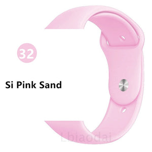 Strap For Apple Watch band 38mm 42mm iWatch 4 band 44mm 40mm Sport Silicone belt Bracelet correa Apple watch 5 4 3 2 Accessories